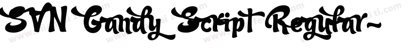SVN Candy Script Regular字体转换